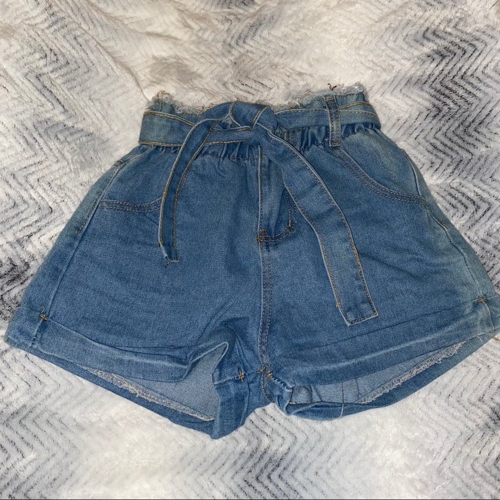 PaperBag Jean Shorts